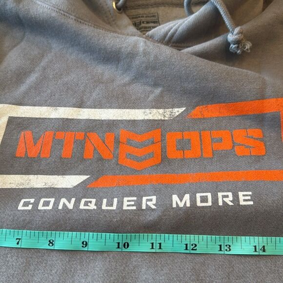 MTN - OPS Gray Hoodie for Men size small fabric is high quality. Electrolytes. - Picture 2 of 7